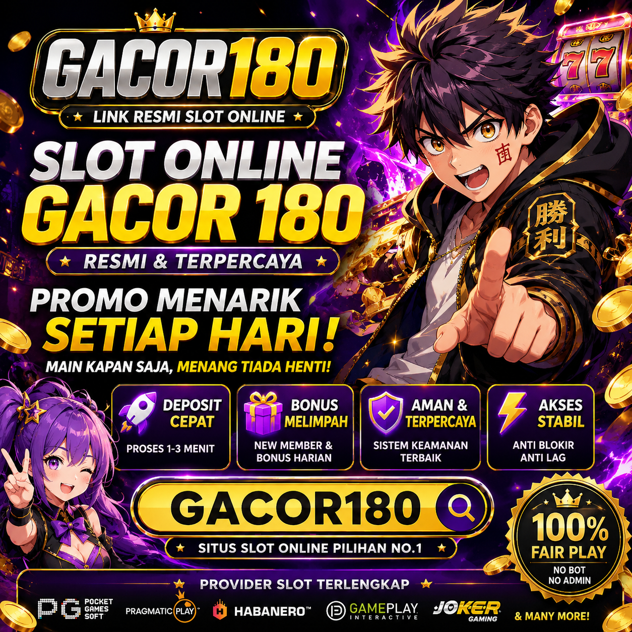 GACOR180: Link GACOR 180 Resmi Slot Online dengan Promo Menarik Setiap Hari